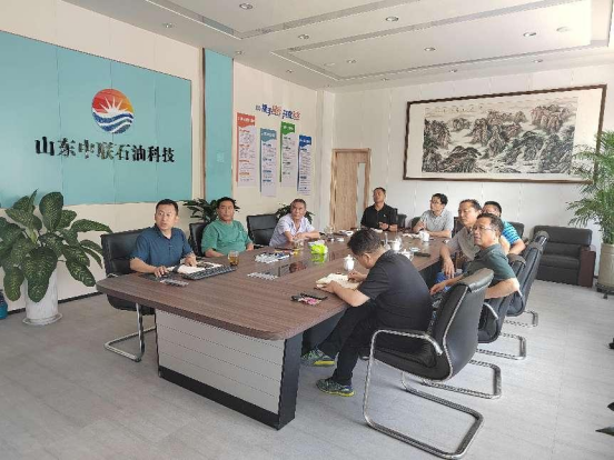 Technical exchange between Shandong Zhonglian and Shengli Oilfield Gudao Oil Production Plant Process Institute